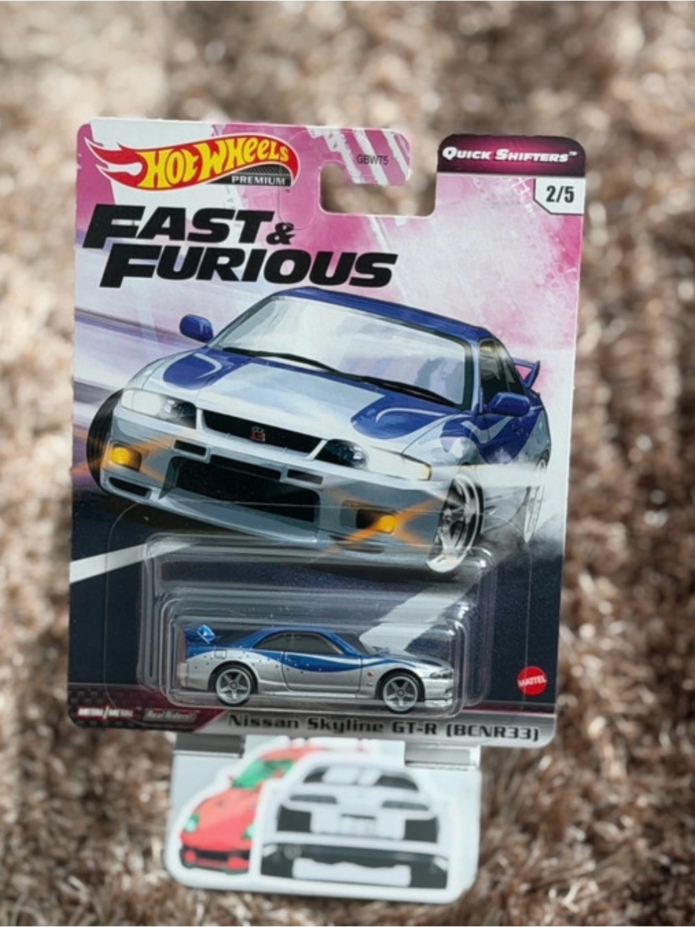 Hot Wheels Fast & Furious Nissan Skyline GT-R (BNR33) - Blue and Silver